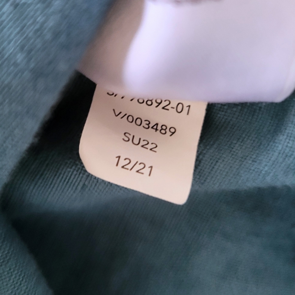Athleta 100% Linen Wrap Crop Blouse Size 1X - Picture 9 of 9